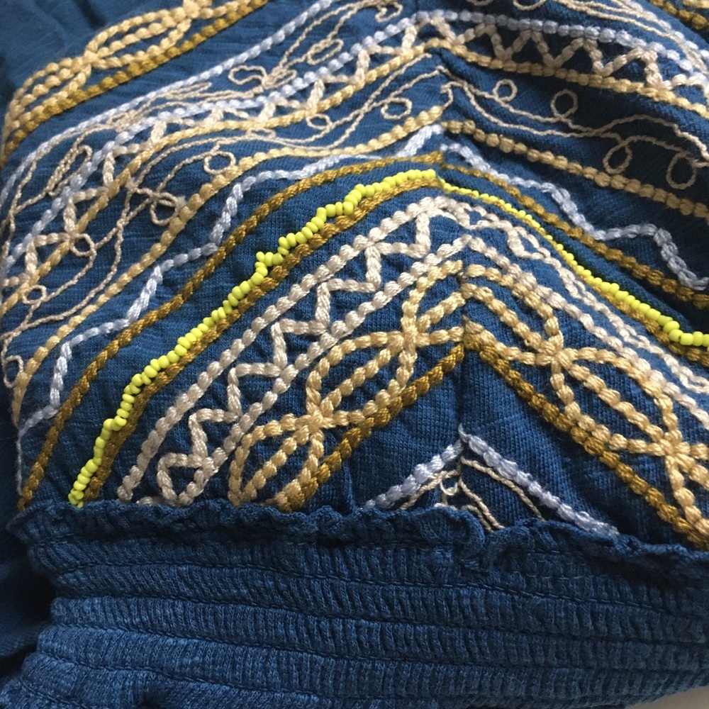 Free People smocked embroidered halter tank top - Picture 11 of 12